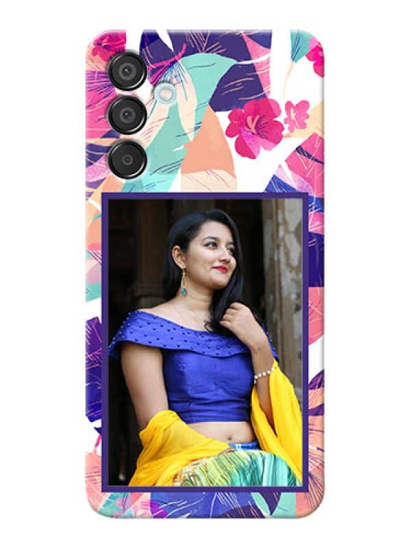 Custom Galaxy M15 5G Personalised Phone Cases: Abstract Floral Design