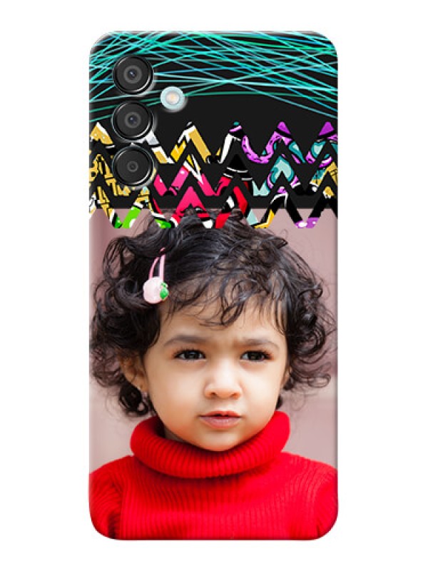 Custom Galaxy M15 5G personalized phone covers: Neon Abstract Design