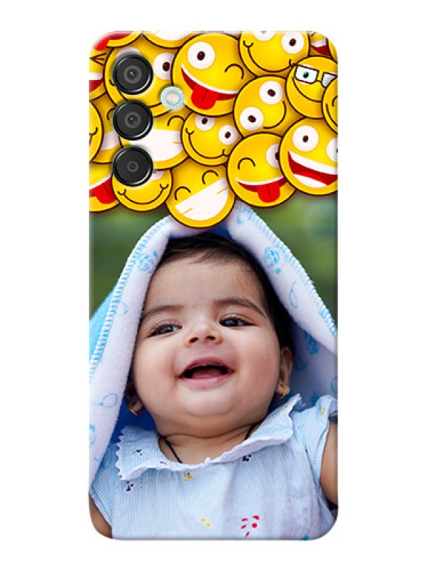 Custom Galaxy M15 5G Custom Phone Cases with Smiley Emoji Design