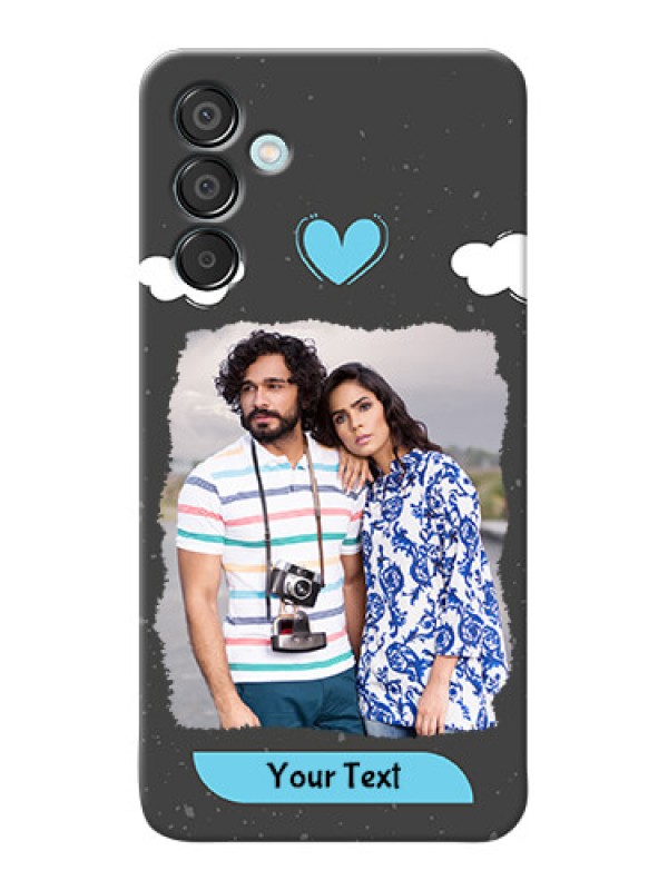 Custom Galaxy M15 5G Mobile Back Covers: splashes with love doodles Design
