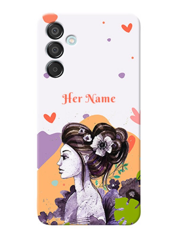 Custom Galaxy M15 5G Personalized Phone Case with Woman And Nature Design