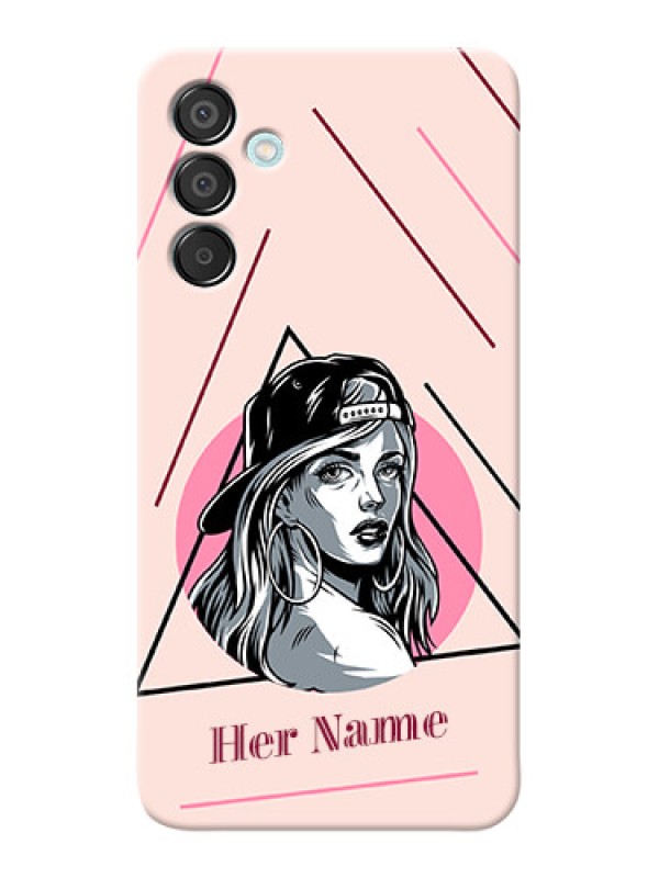 Custom Galaxy M15 5G Personalized Phone Case with Rockstar Girl Design