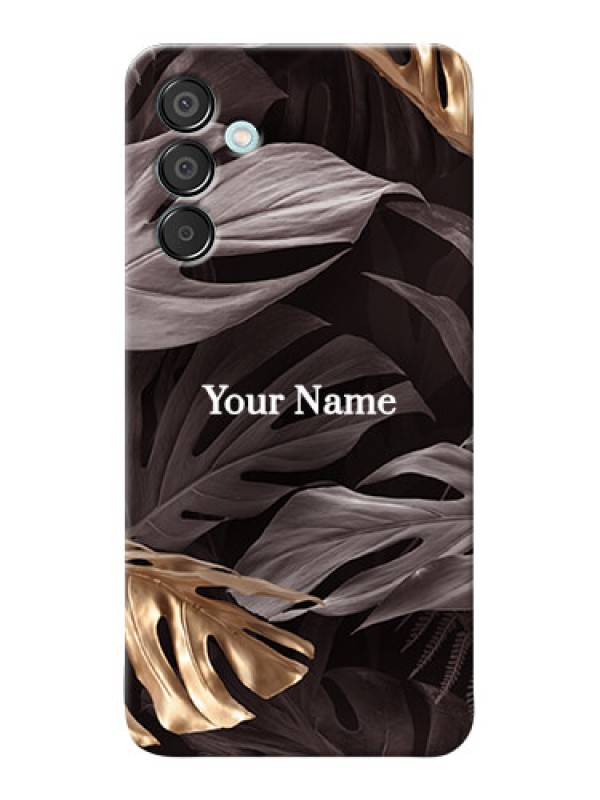 Custom Galaxy M15 5G Personalised Phone Case with Wild Leaves digital paint Design