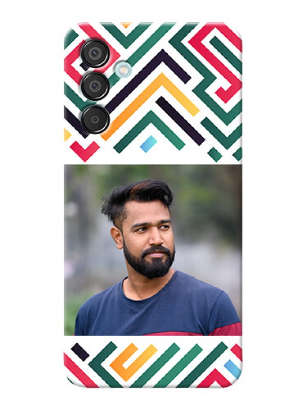 Custom Galaxy M15 5G Personalized Phone Case with Colorful Maze Pattern Design