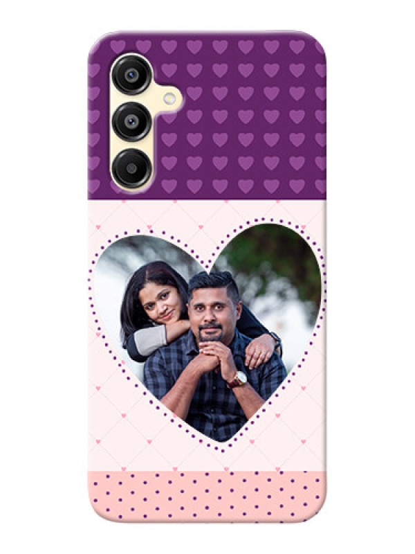 Custom Galaxy M16 5G Mobile Back Covers: Violet Love Dots Design