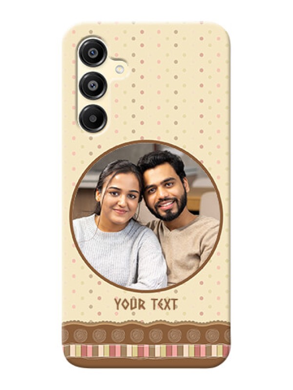 Custom Galaxy M16 5G Mobile Cases: Brown Dotted Mobile Case Design