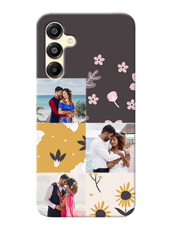 Custom Galaxy M16 5G phone cases online: 3 Images with Floral Design