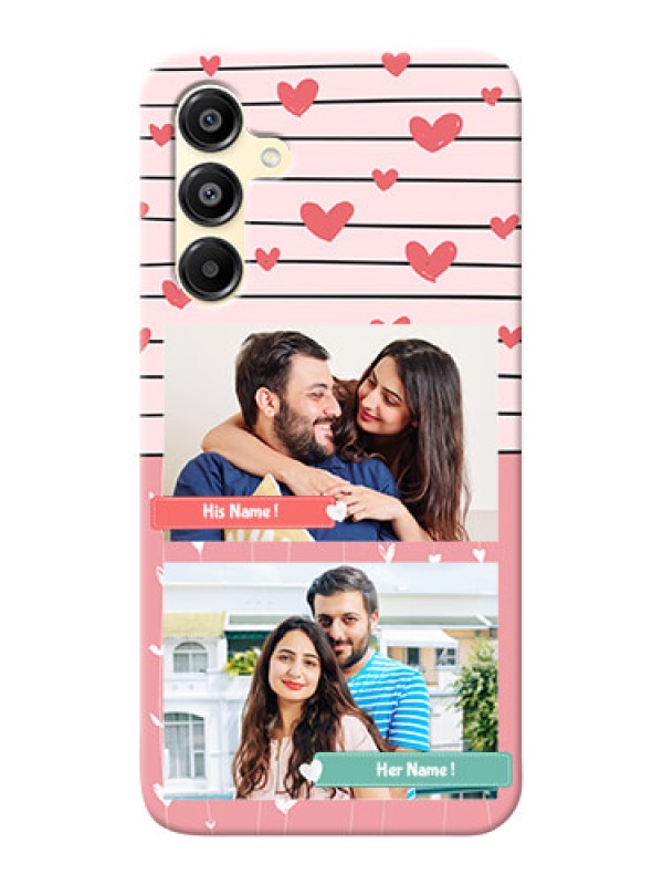 Custom Galaxy M16 5G custom mobile covers: Photo with Heart Design