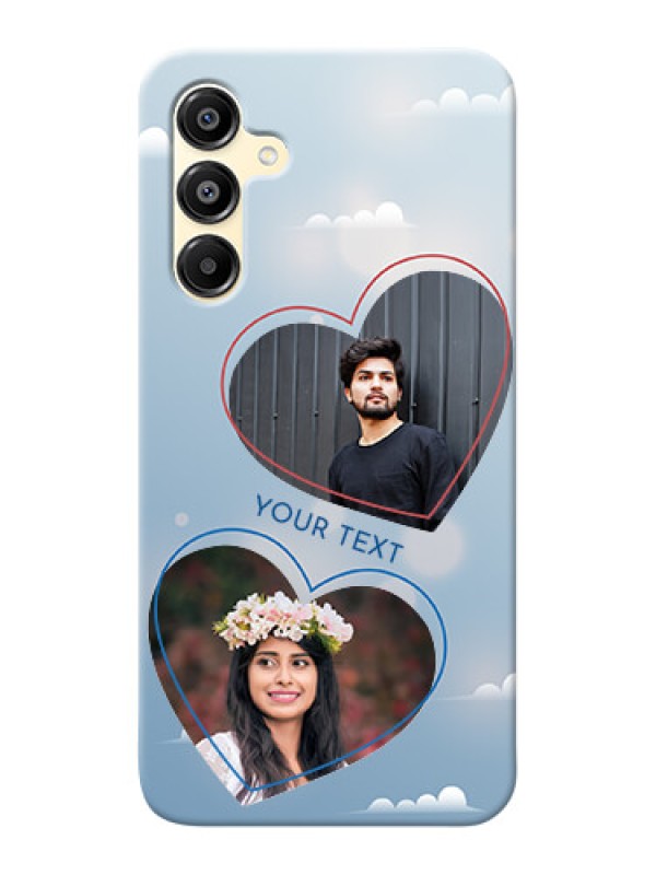 Custom Galaxy M16 5G Phone Cases: Blue Color Couple Design