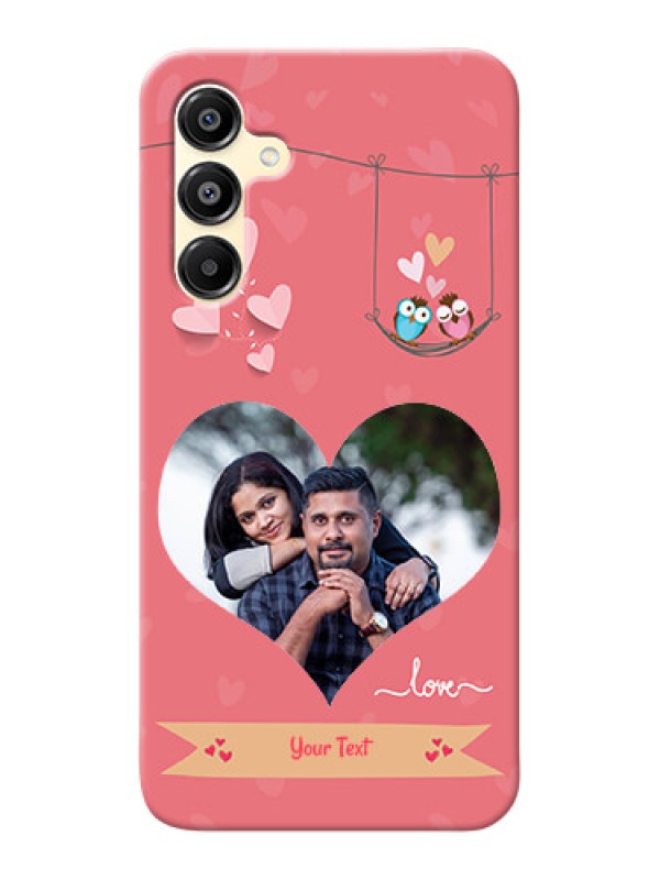 Custom Galaxy M16 5G custom phone covers: Peach Color Love Design