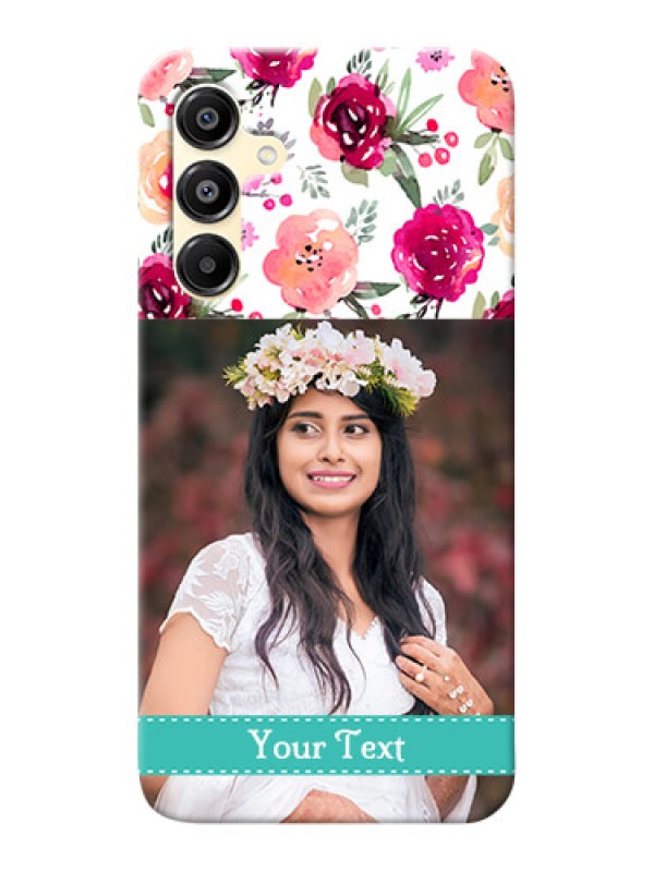 Custom Galaxy M16 5G Personalized Mobile Cases: Watercolor Floral Design