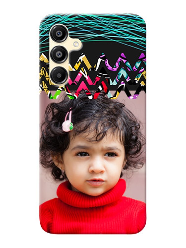 Custom Galaxy M16 5G personalized phone covers: Neon Abstract Design