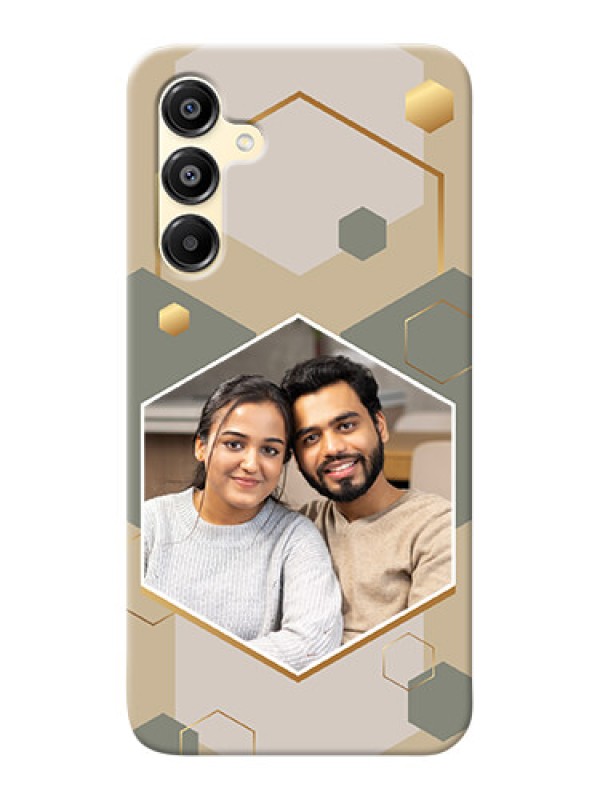 Custom Galaxy M16 5G Photo Printing on Case with Stylish Hexagon Pattern Design