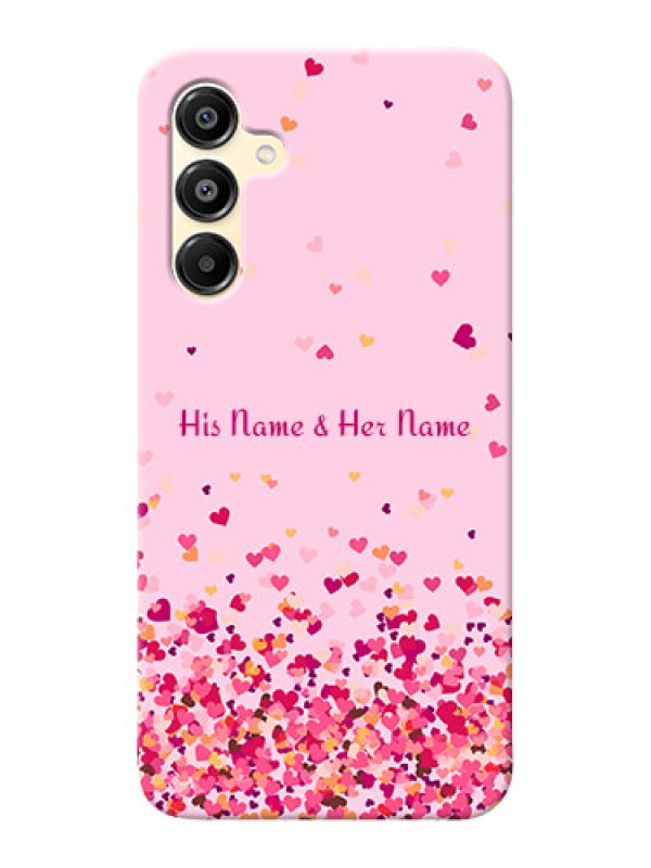Custom Galaxy M16 5G Photo Printing on Case with Floating Hearts Design