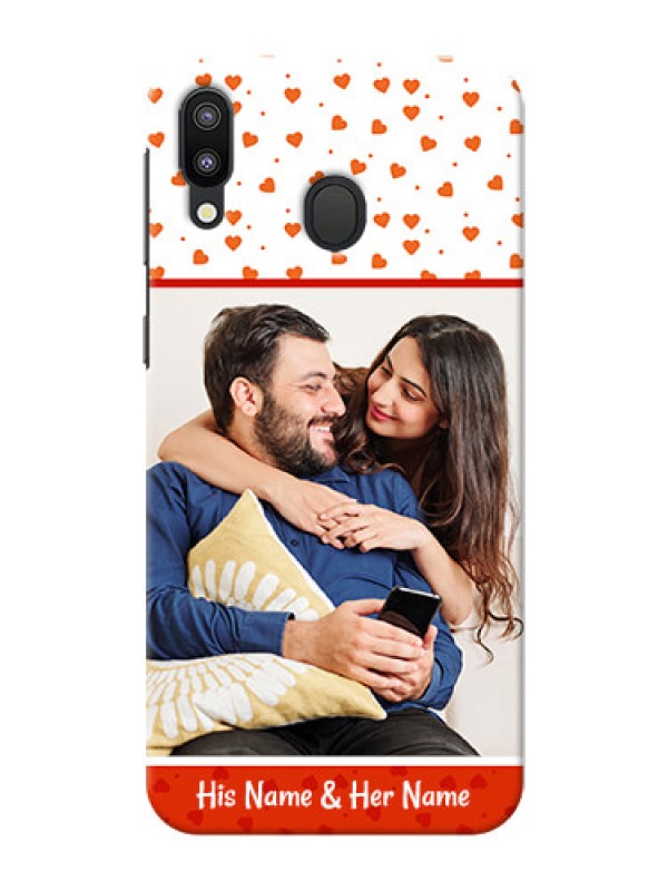 Custom Samsung Galaxy M20 Phone Back Covers: Orange Love Symbol Design