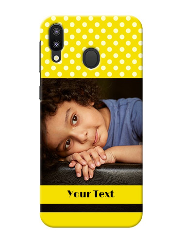 Custom Samsung Galaxy M20 Custom Mobile Covers: Bright Yellow Case Design