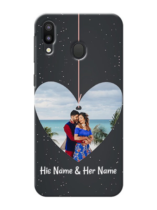 Custom Samsung Galaxy M20 custom phone cases: Hanging Heart Design