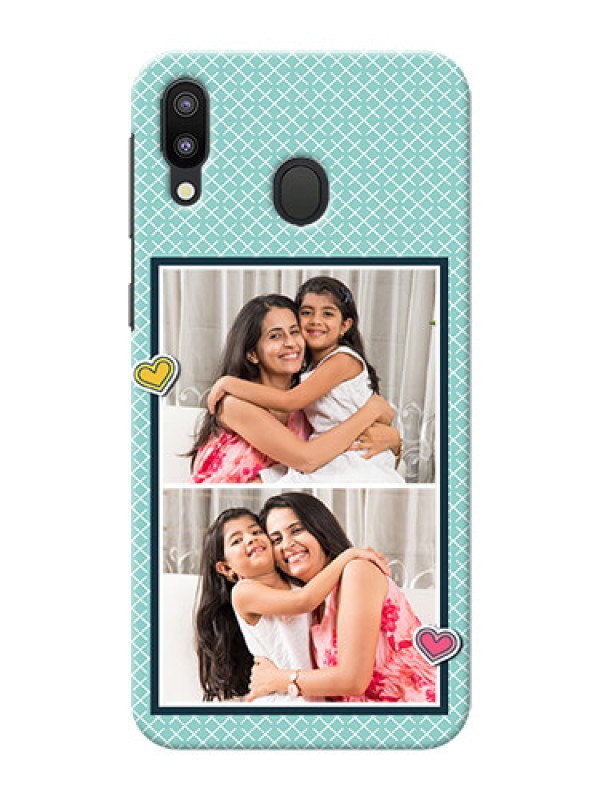 Custom Samsung Galaxy M20 Custom Phone Cases: 2 Image Holder with Pattern Design