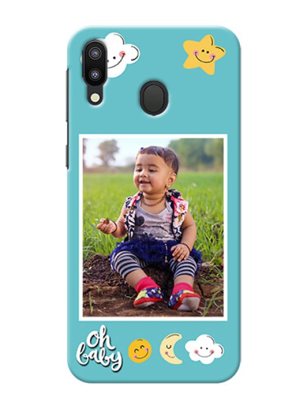 Custom Samsung Galaxy M20 Personalised Phone Cases: Smiley Kids Stars Design