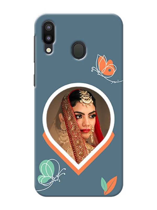 Custom Galaxy M20 Custom Mobile Case with Droplet Butterflies Design
