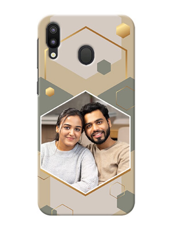 Custom Galaxy M20 Phone Back Covers: Stylish Hexagon Pattern Design