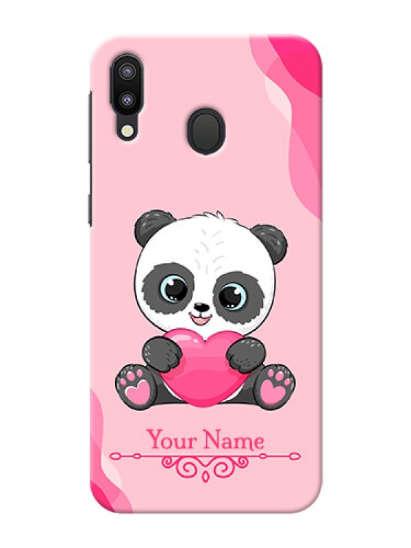 Custom Galaxy M20 Mobile Back Covers: Cute Panda Design
