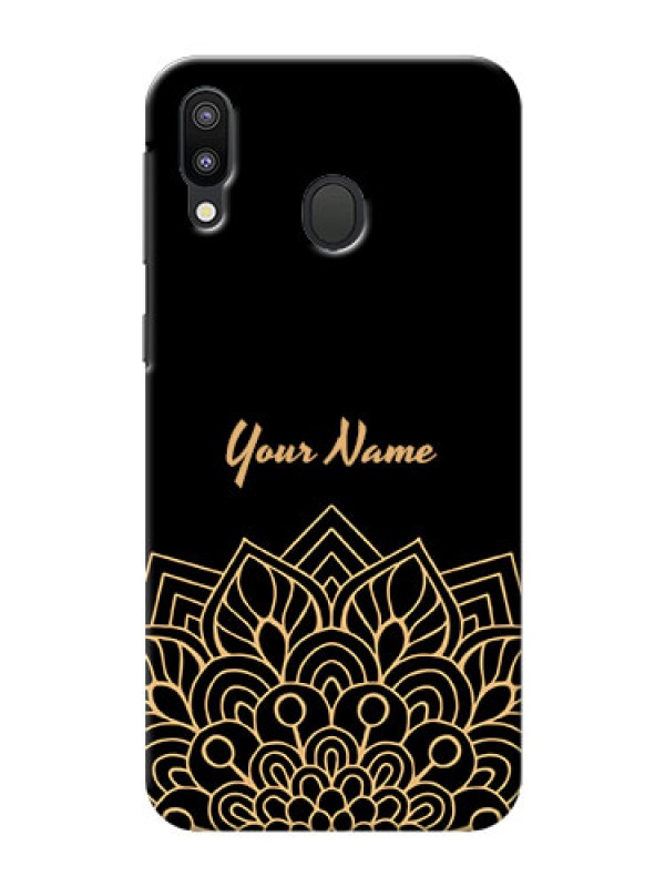 Custom Galaxy M20 Back Covers: Golden mandala Design