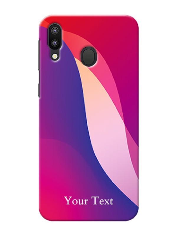 Custom Galaxy M20 Mobile Back Covers: Digital abstract Overlap Design