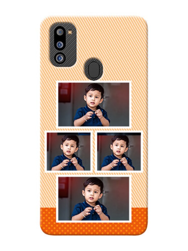 Custom Galaxy M21 2021 Edition Mobile Back Covers: Bulk Photos Upload Design