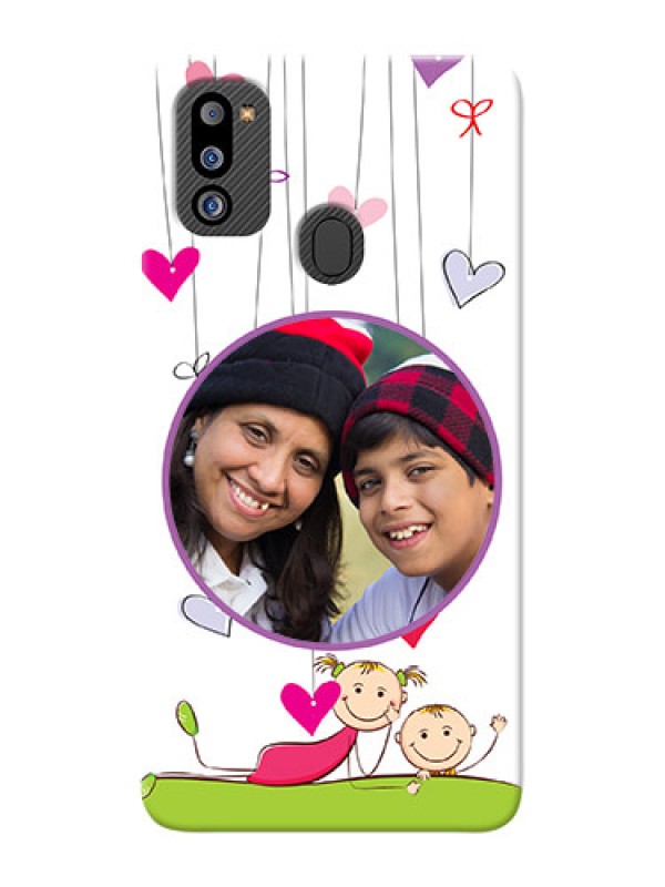 Custom Galaxy M21 2021 Edition Mobile Cases: Cute Kids Phone Case Design