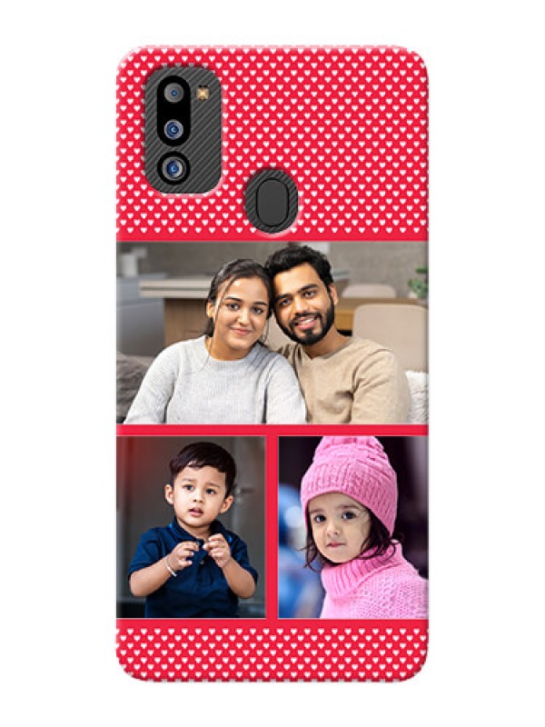 Custom Galaxy M21 2021 Edition mobile back covers online: Bulk Pic Upload Design