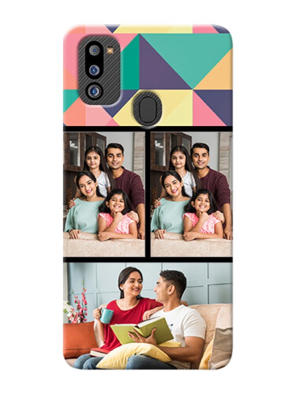 Custom Galaxy M21 2021 Edition personalised phone covers: Bulk Pic Upload Design