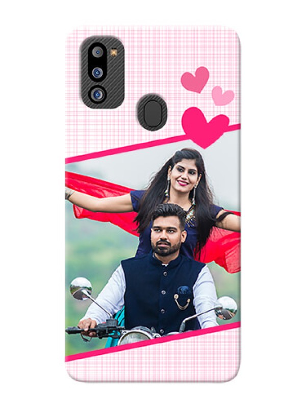Custom Galaxy M21 2021 Edition Personalised Phone Cases: Love Shape Heart Design