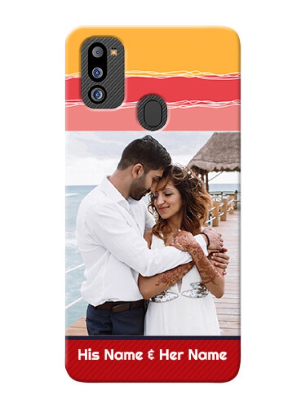 Custom Galaxy M21 2021 Edition custom mobile phone covers: Colorful Case Design