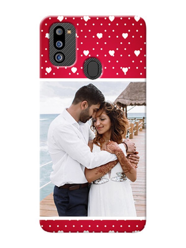 Custom Galaxy M21 2021 Edition custom back covers: Hearts Mobile Case Design