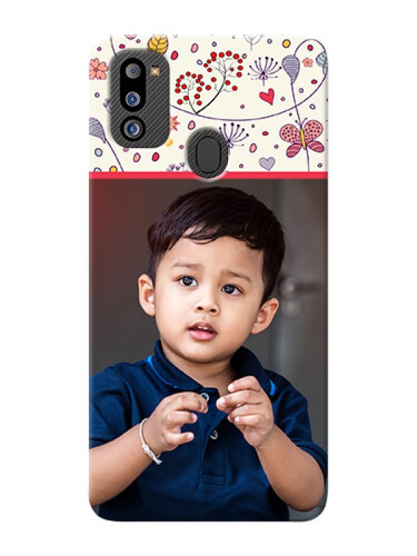 Custom Galaxy M21 2021 Edition phone back covers: Premium Floral Design