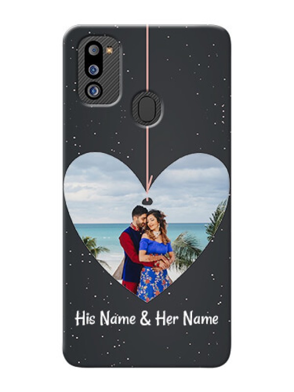 Custom Galaxy M21 2021 Edition custom phone cases: Hanging Heart Design