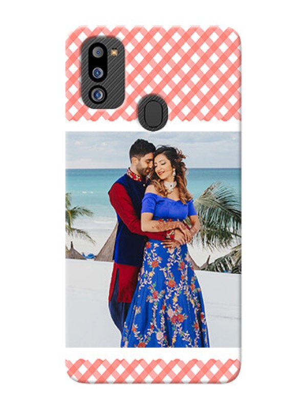 Custom Galaxy M21 2021 Edition custom mobile cases: Pink Pattern Design