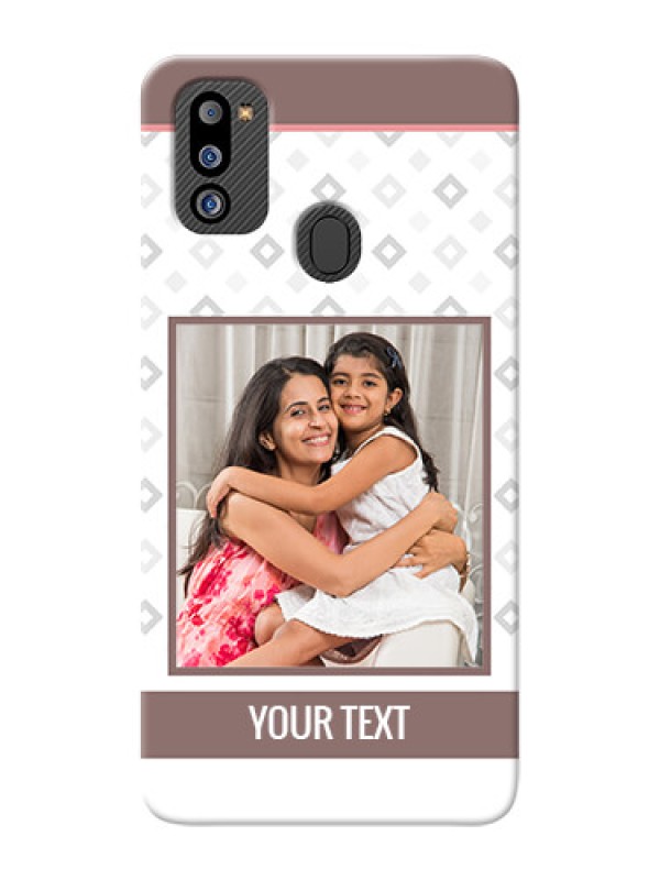 Custom Galaxy M21 2021 Edition custom back covers: Simple Diamond Design