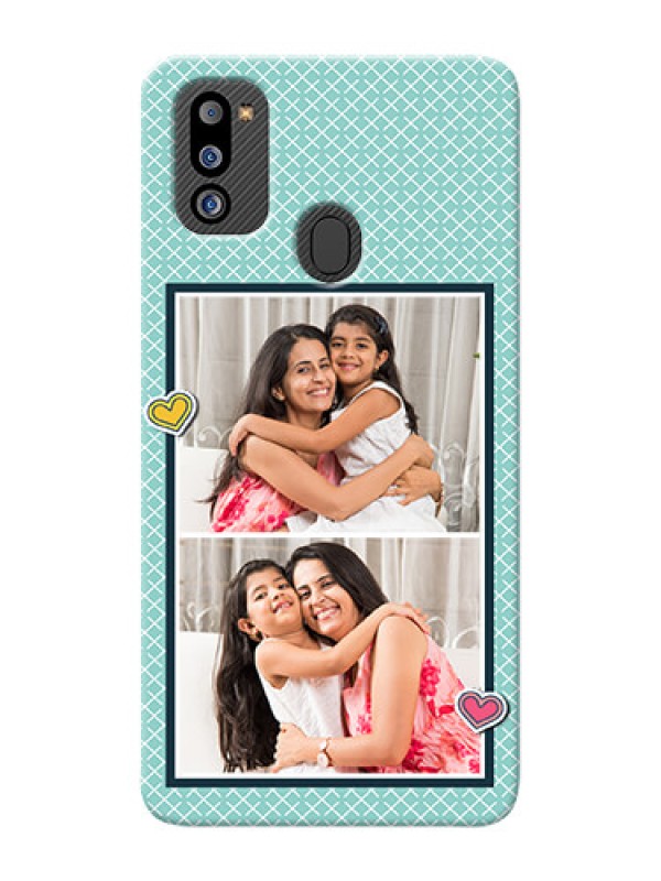 Custom Galaxy M21 2021 Edition Custom Phone Cases: 2 Image Holder with Pattern Design