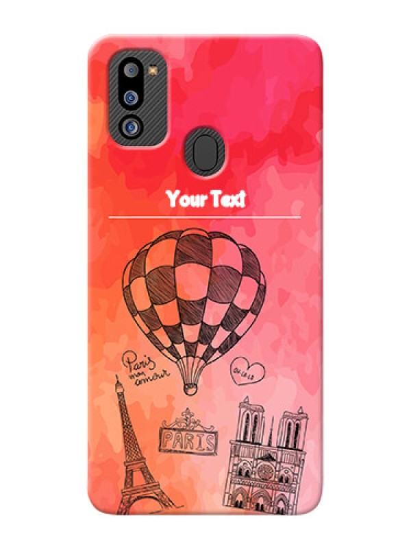 Custom Galaxy M21 2021 Edition Personalized Mobile Covers: Paris Theme Design
