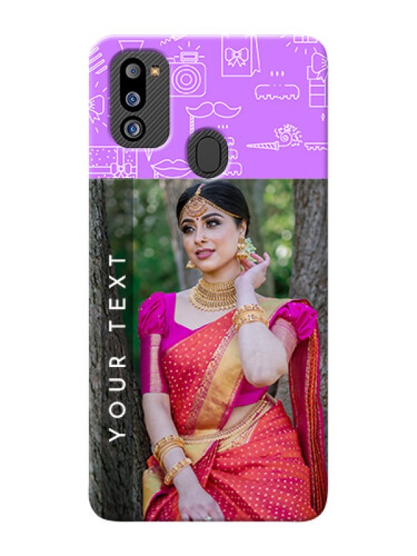 Custom Galaxy M21 2021 Edition Personalized Phone Cases: Birthday Icons Design