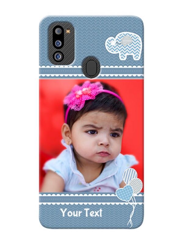 Custom Galaxy M21 2021 Edition Custom Phone Covers with Kids Pattern Design