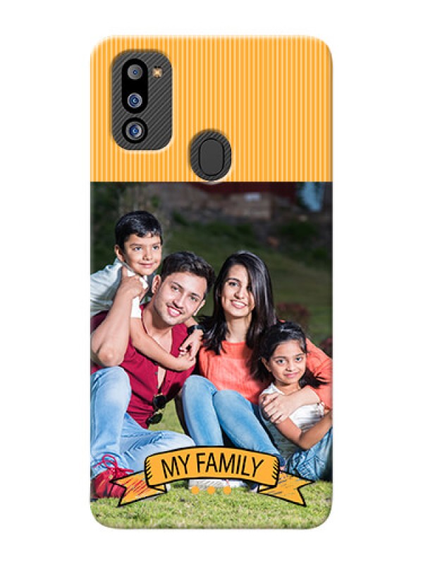 Custom Galaxy M21 2021 Edition Personalized Mobile Cases: My Family Design