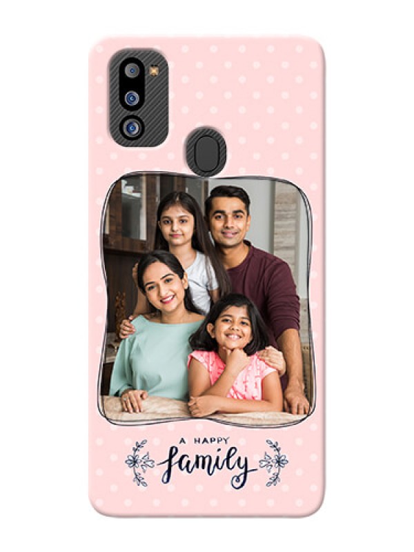 Custom Galaxy M21 2021 Edition Personalized Phone Cases: Family with Dots Design