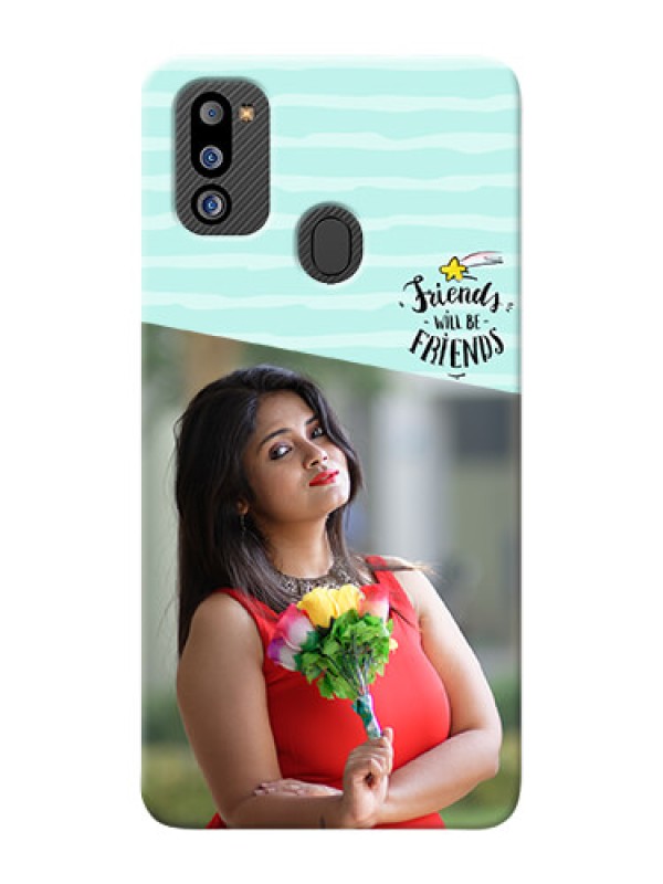 Custom Galaxy M21 2021 Edition Mobile Back Covers: Friends Picture Icon Design