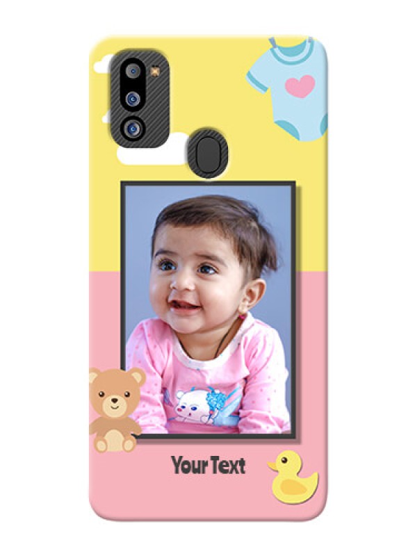 Custom Galaxy M21 2021 Edition Back Covers: Kids 2 Color Design