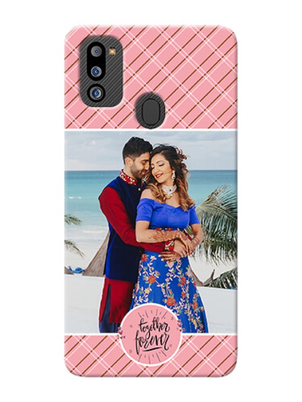 Custom Galaxy M21 2021 Edition Mobile Covers Online: Together Forever Design