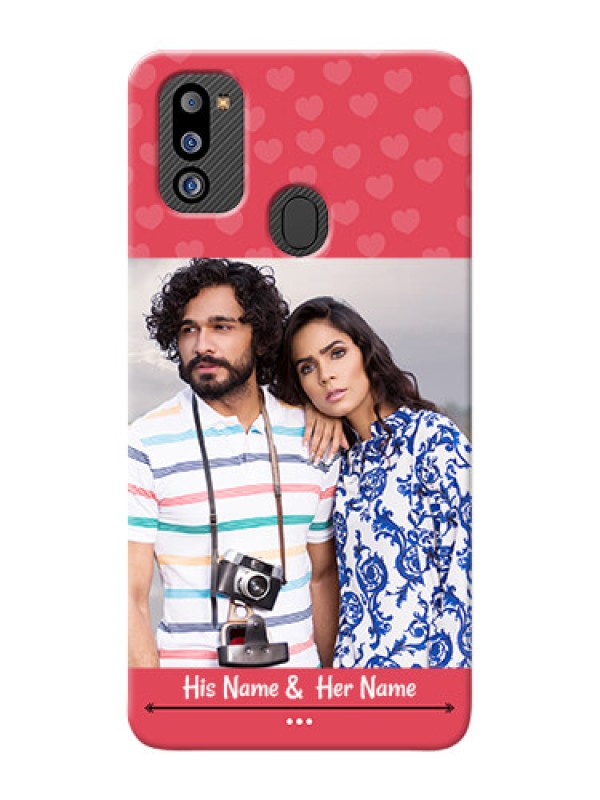 Custom Galaxy M21 2021 Edition Mobile Cases: Simple Love Design