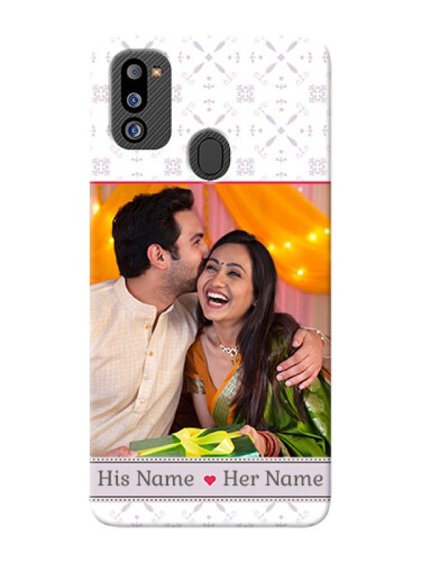 Custom Galaxy M21 2021 Edition Phone Cases with Photo and Ethnic Design